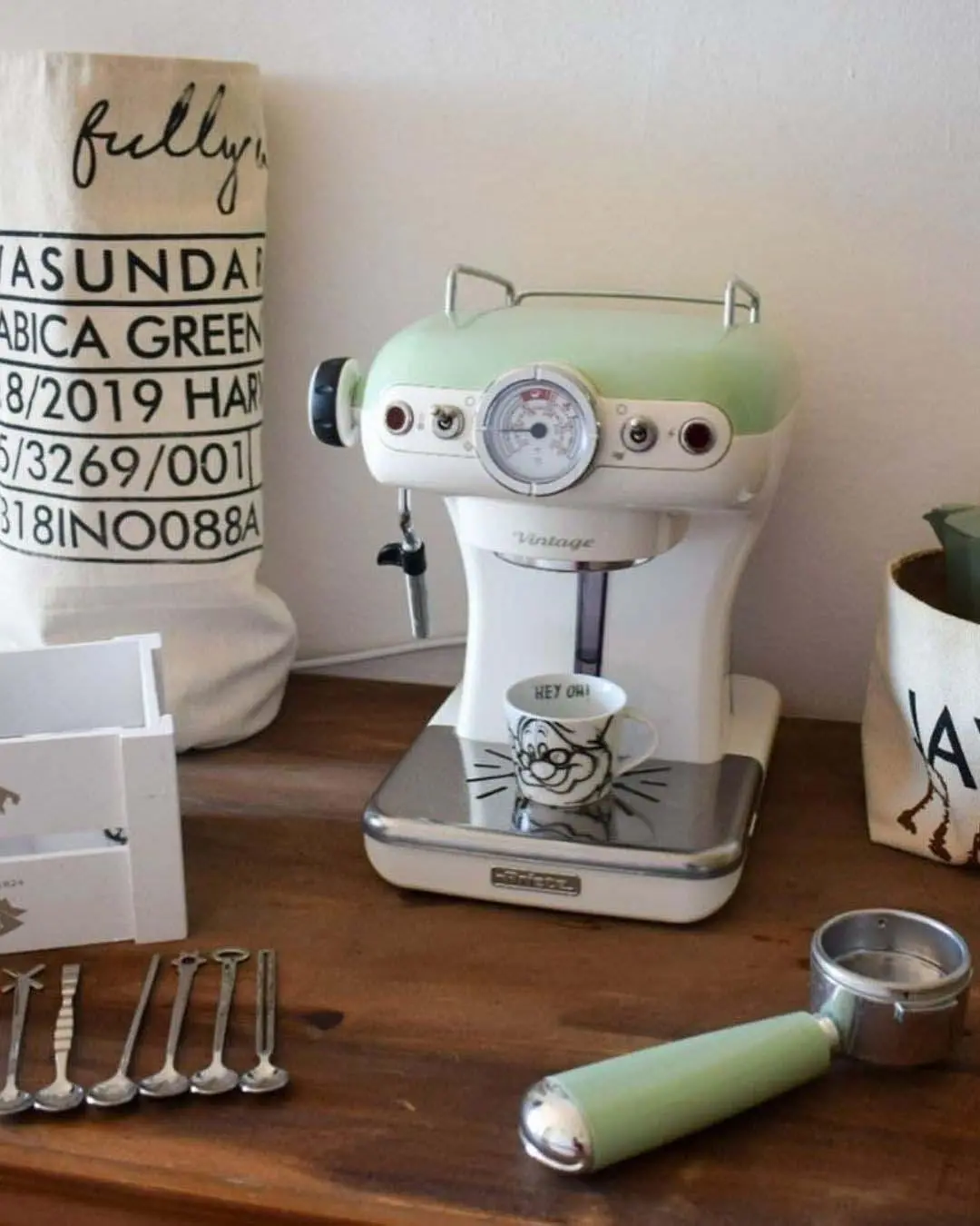 Ekspres Ariete Vintage 1389 Zielony
