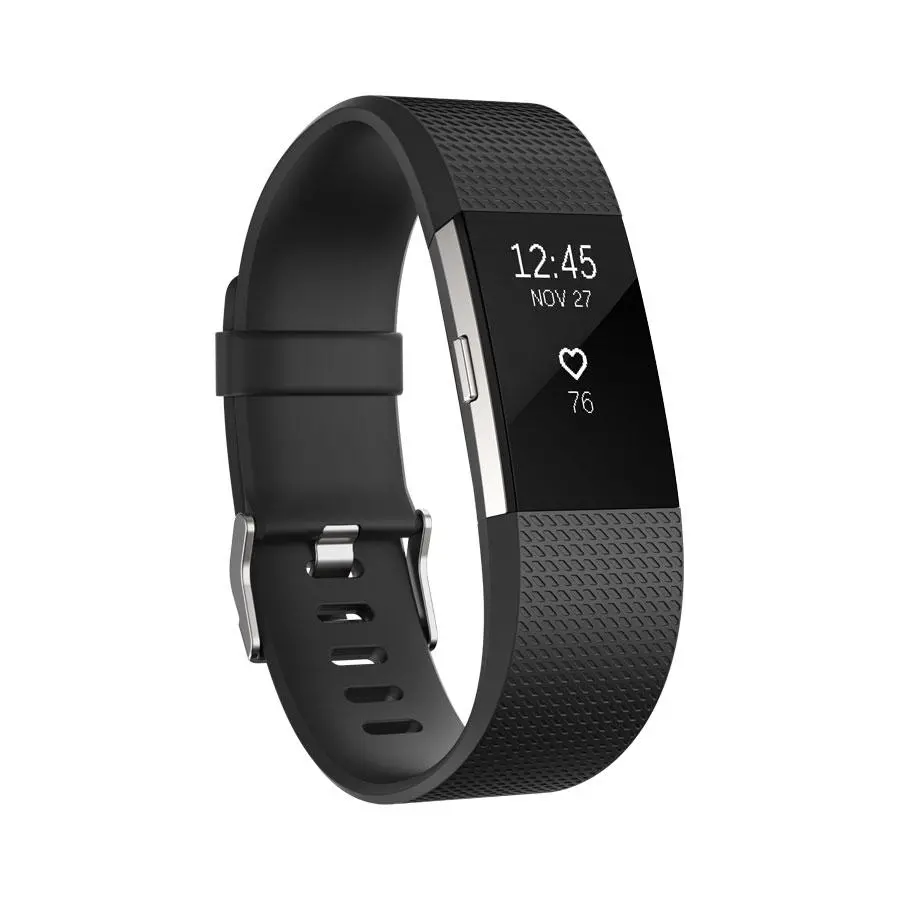 Smartband Fitbit by Google Charge 2 L czarno-srebrny