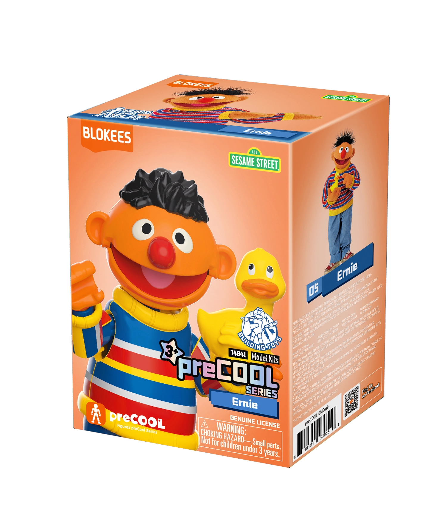 Model do składania Blokees Sesame Street - Ernie