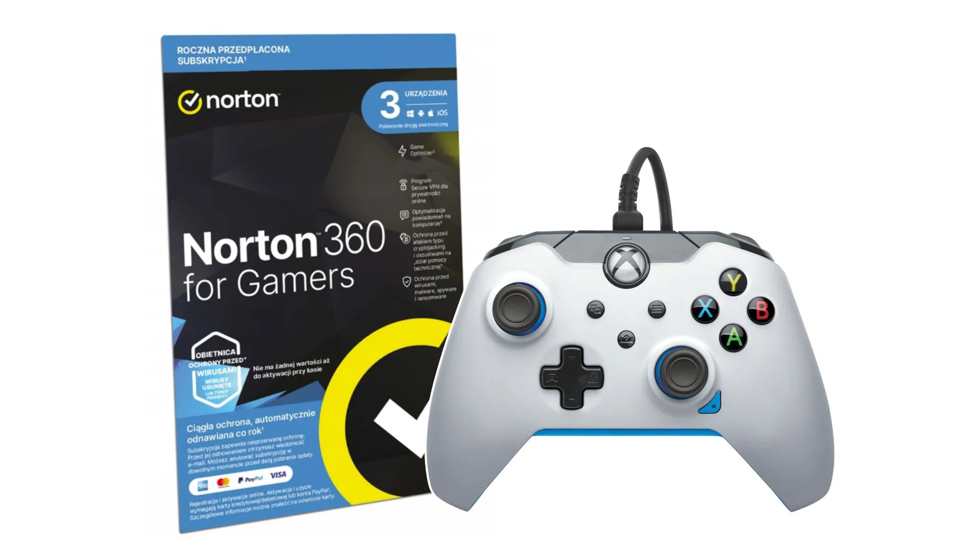 Pad PDP Ion White + Norton 360