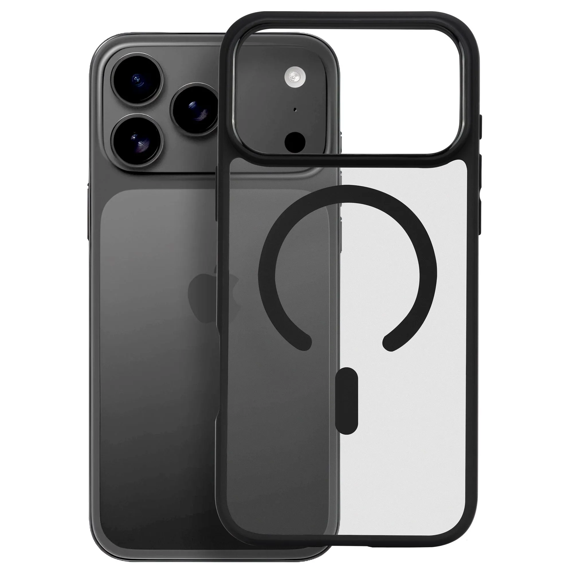 Etui Roobix Dusky MagSafe do iPhone 17 Pro Max Czarny matowy