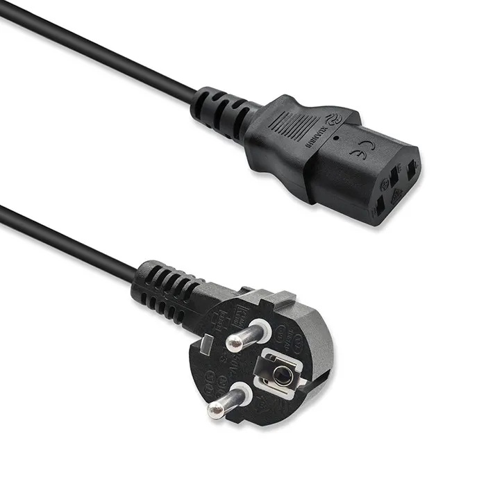 Kabel zasilający Qoltec 50549 1,4m Czarny