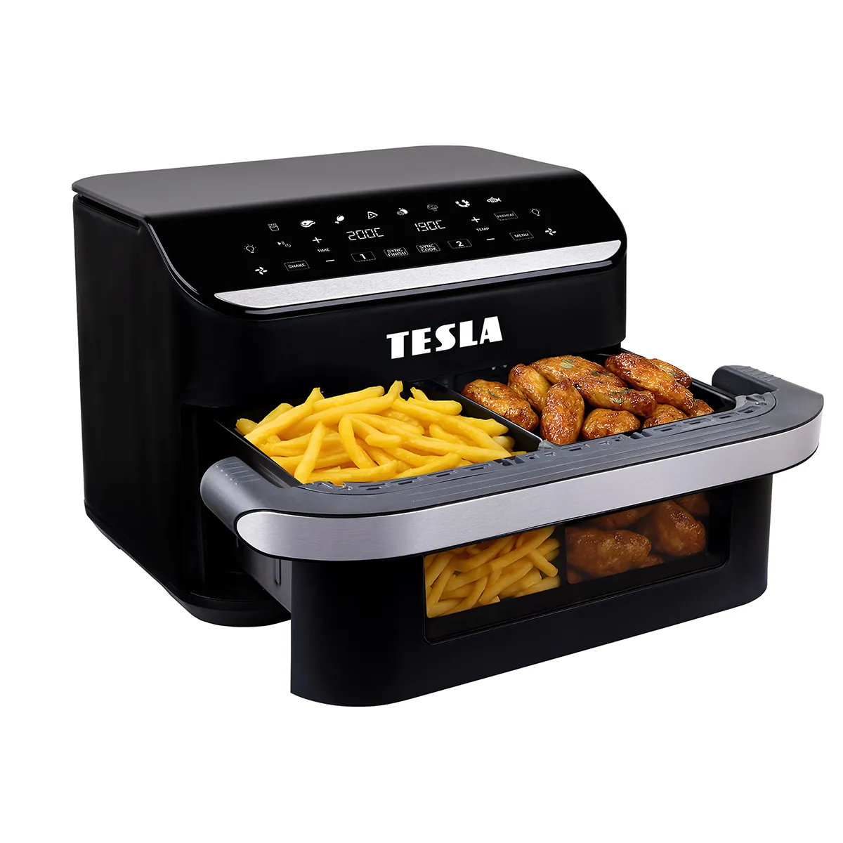 фото Мультипечь (аэрофритюрница) Tesla AirCook FlexiZone Q570 XXL 1
