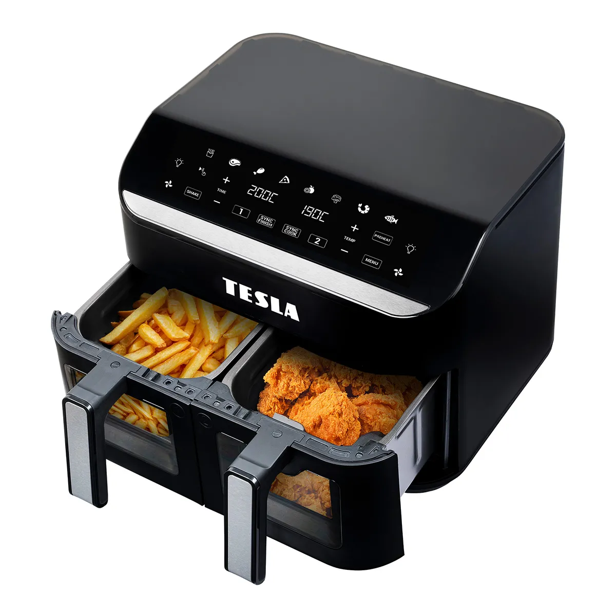 фото Мультипечь (аэрофритюрница) Tesla DualZone Q460 XXL 2