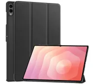 Bizon Case Tab Croc z klapką do Samsung Galaxy Tab S11 Ultra Czarny