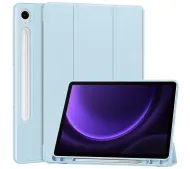 Bizon Case Tab Lizard z klapką do Samsung Galaxy Tab S10 FE / S10 Lite / S9 / S9 FE Błękitny