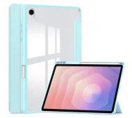 Bizon Case Tab Clear Matt z klapką do Samsung Galaxy Tab S11 Błękitny