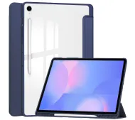 Bizon Case Tab Clear Matt z klapką do Samsung Galaxy Tab S10 FE Plus Granatowy