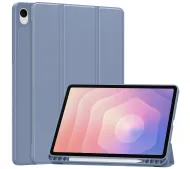 Bizon Case Tab Lizard z klapką do Samsung Galaxy Tab S11 Lawendowy