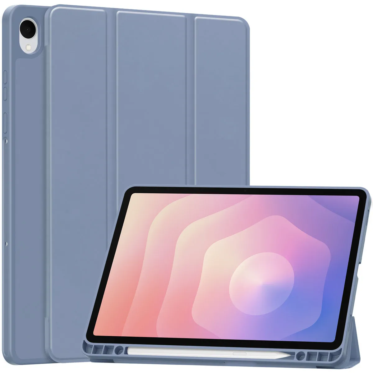 Etui na tablet Bizon Case Tab Lizard z klapką do Samsung Galaxy Tab S11 Lawendowy