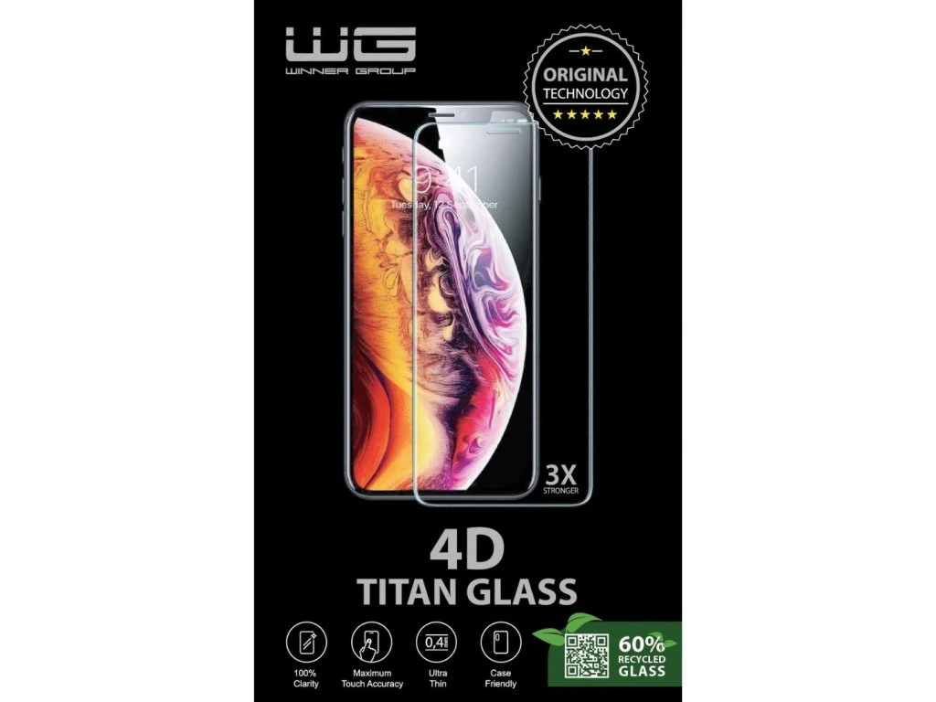 Szkło hartowane Winner WG 4D Full Glue iPhone Air Czarny