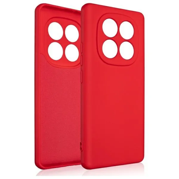 Etui Beline Silicone do Xiaomi Redmi Note 14 Pro 5G Czerwony