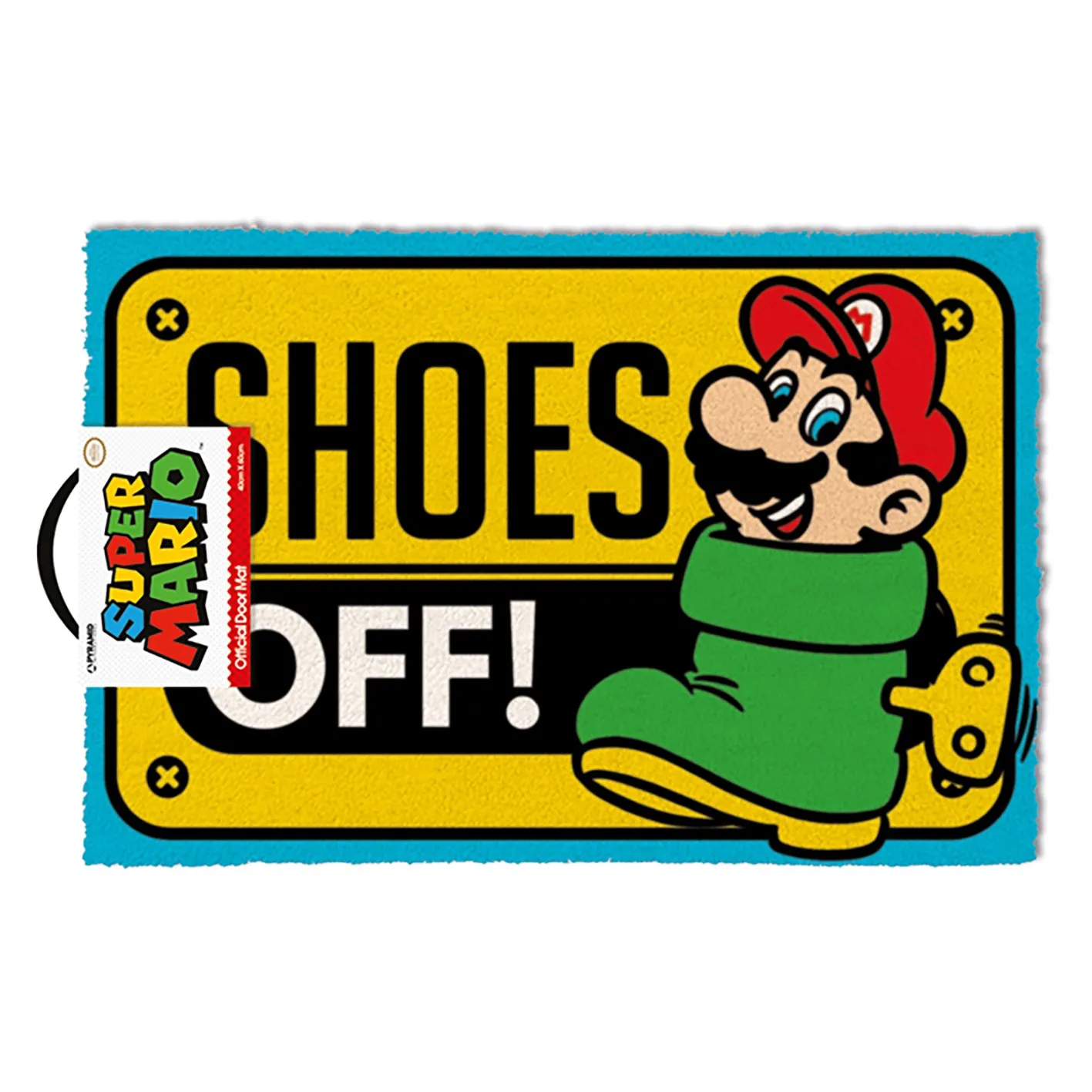 Wycieraczka Pyramid Coir Doormat Super Mario Shoes Off Colour