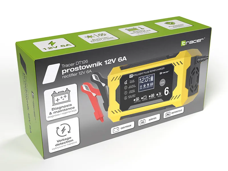 Prostownik Tracer 12V 6A DT126