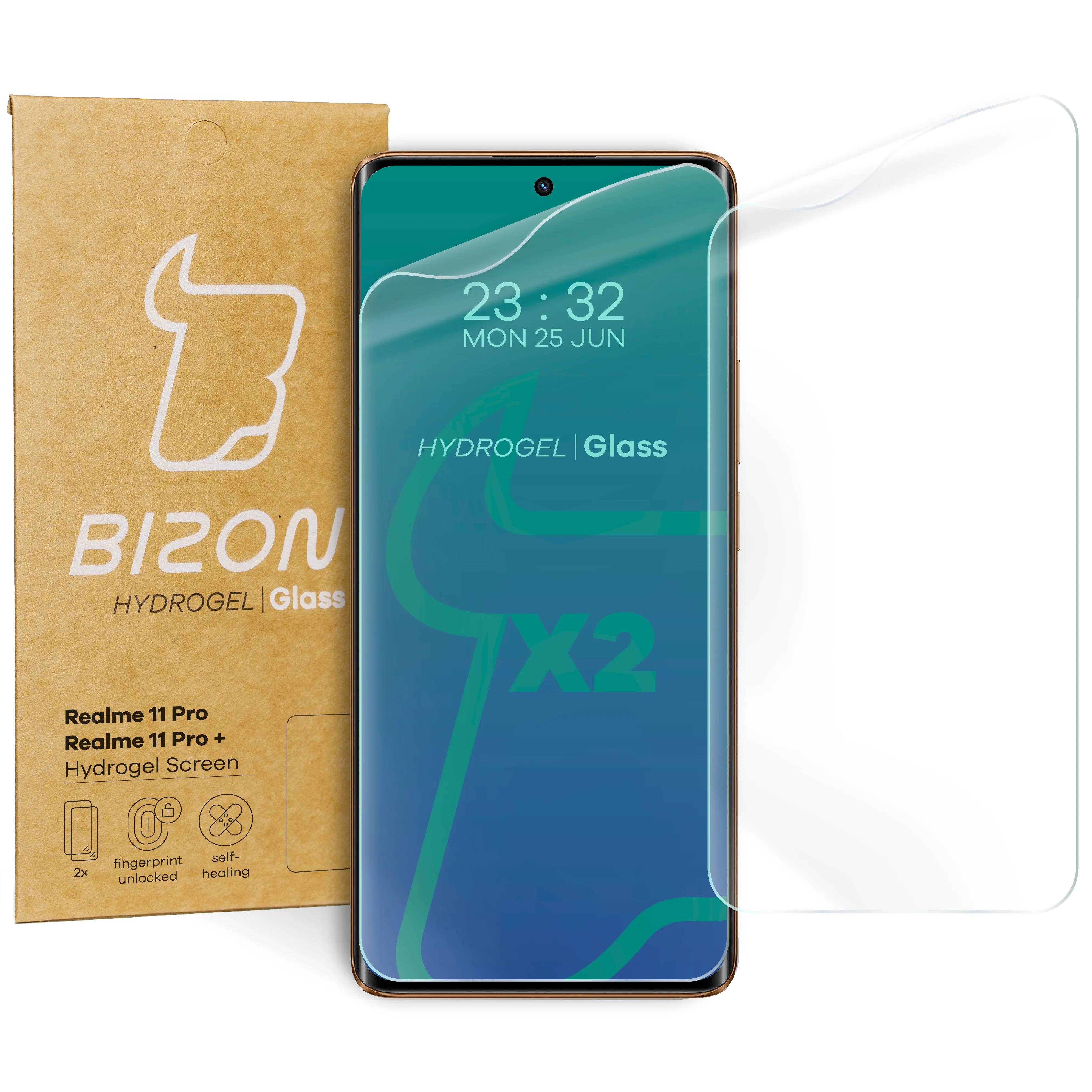 Folia hydrożelowa Bizon na ekran Hydrogel Front do Realme 11 Pro / 11 Pro+