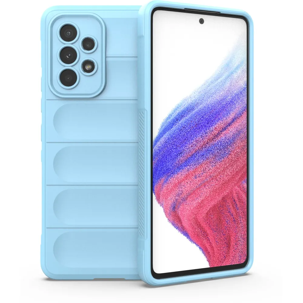 Etui Bizon Tur do Samsung Galaxy A53 5G Jasnoniebieski