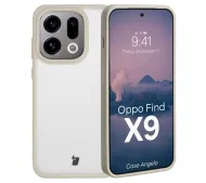 Bizon Angelo do Oppo Find X9 Półprzeźroczyste z beżową ramką