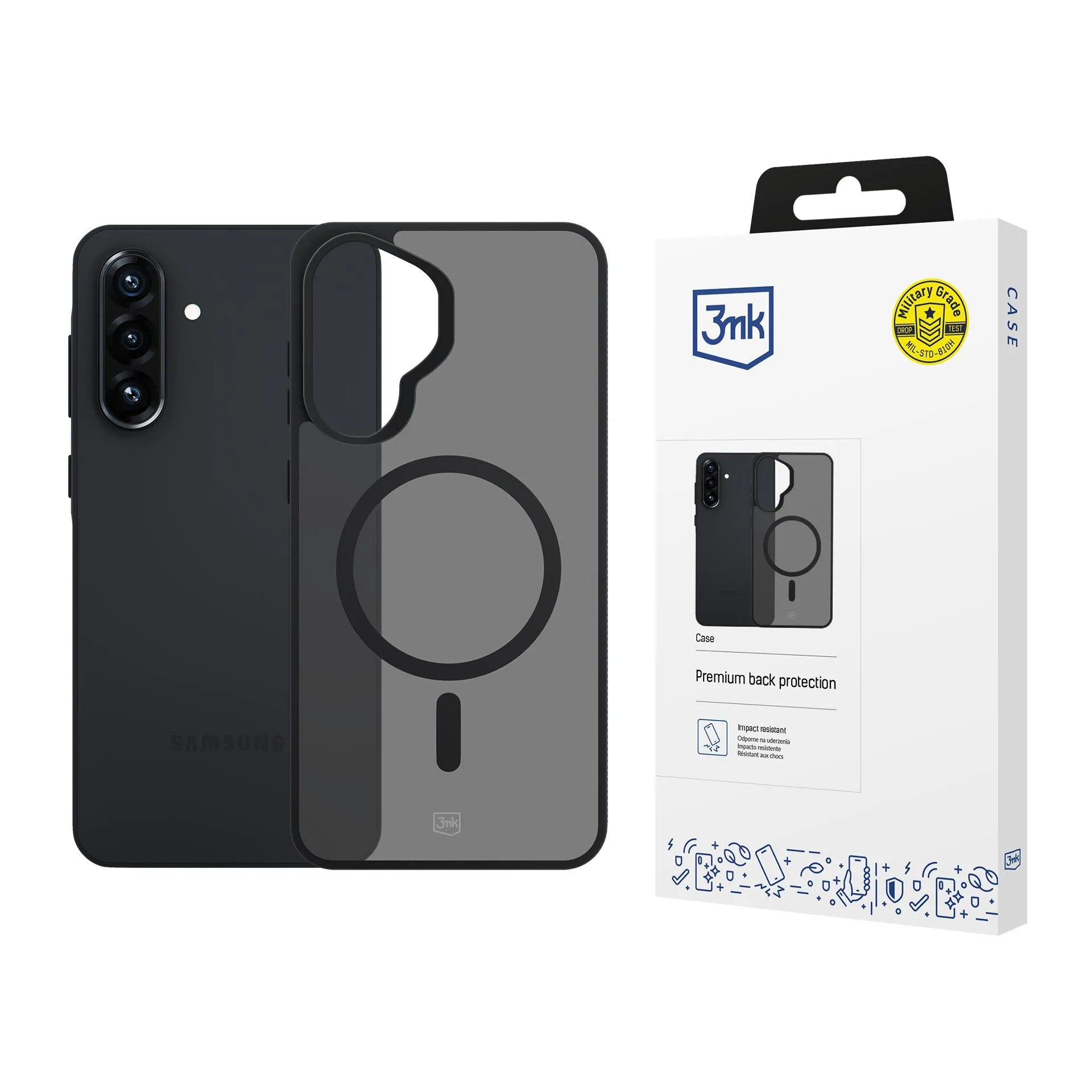 Etui 3mk Smoke MagCase do Galaxy A57 Czarny