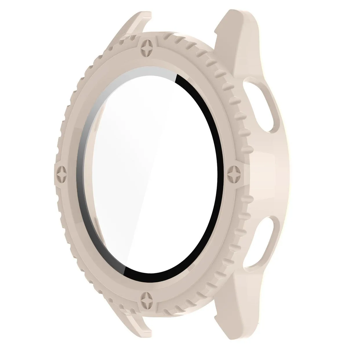 Etui Bizon Case Watch Adamo do Xiaomi Watch S3 47 mm Beżowy