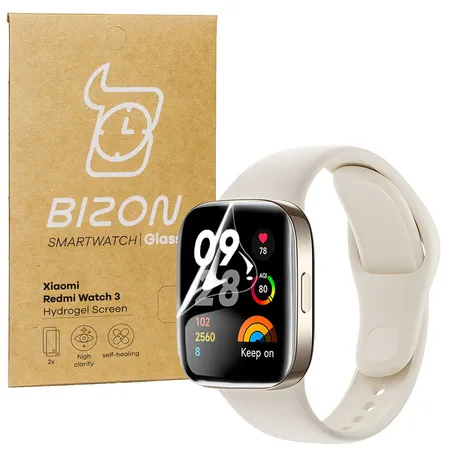 Folia hydrożelowa Bizon Glass Watch Hydrogel Duo do Xiaomi Redmi Watch 3 2 sztuki