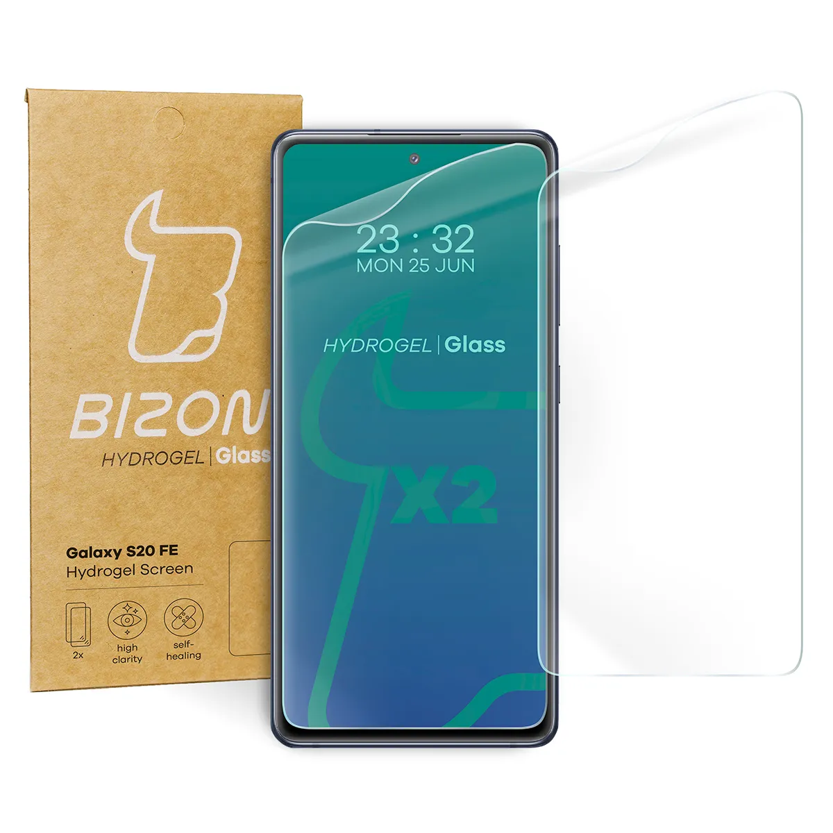 Folia hydrożelowa Bizon na ekran Hydrogel Front Duo do Samsung Galaxy S20 FE 2 sztuki