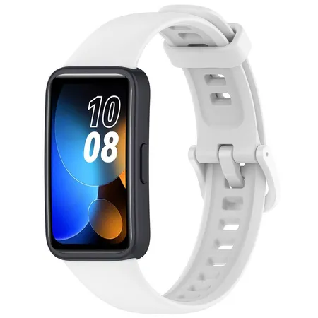 Pasek Bizon Strap Watch Silicone do Huawei Band 9 / 8 Biały