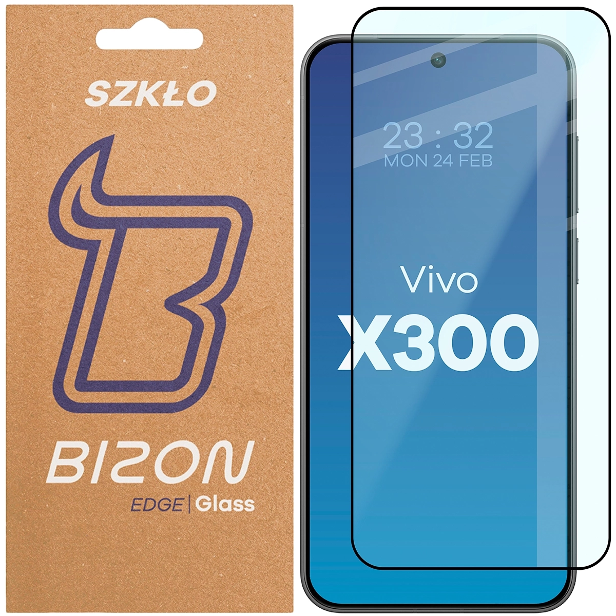 Szkło hartowane Bizon pełne Edge 2 do Vivo X300