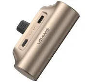 USAMS PB79 Mini Tail Plug Portable 3000mAh USB-C Beżowy