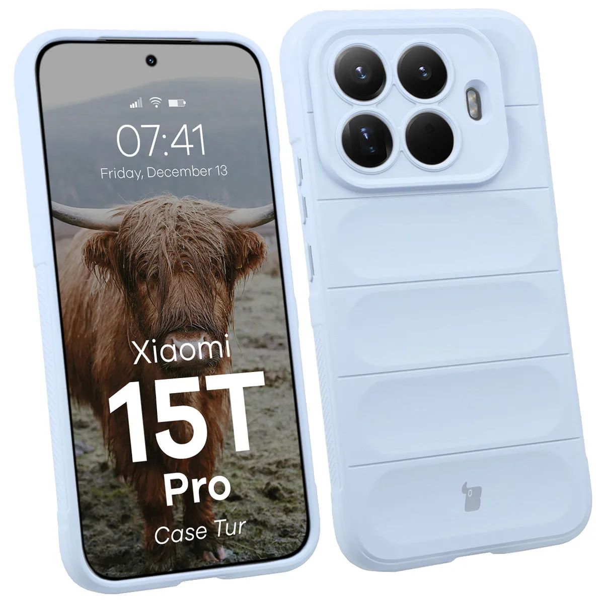 Etui Bizon Tur do Xiaomi 15T Pro Jasnoniebieski