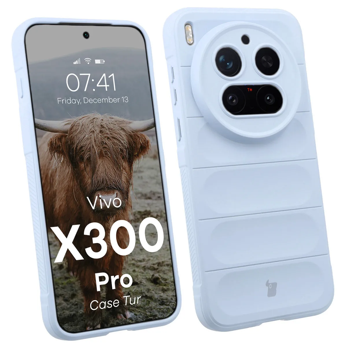 Etui Bizon Tur do Vivo X300 Pro Jasnoniebieski