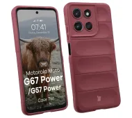 Bizon Tur do Motorola Moto G57 Power / Motorola Moto G67 Power Burgundowy