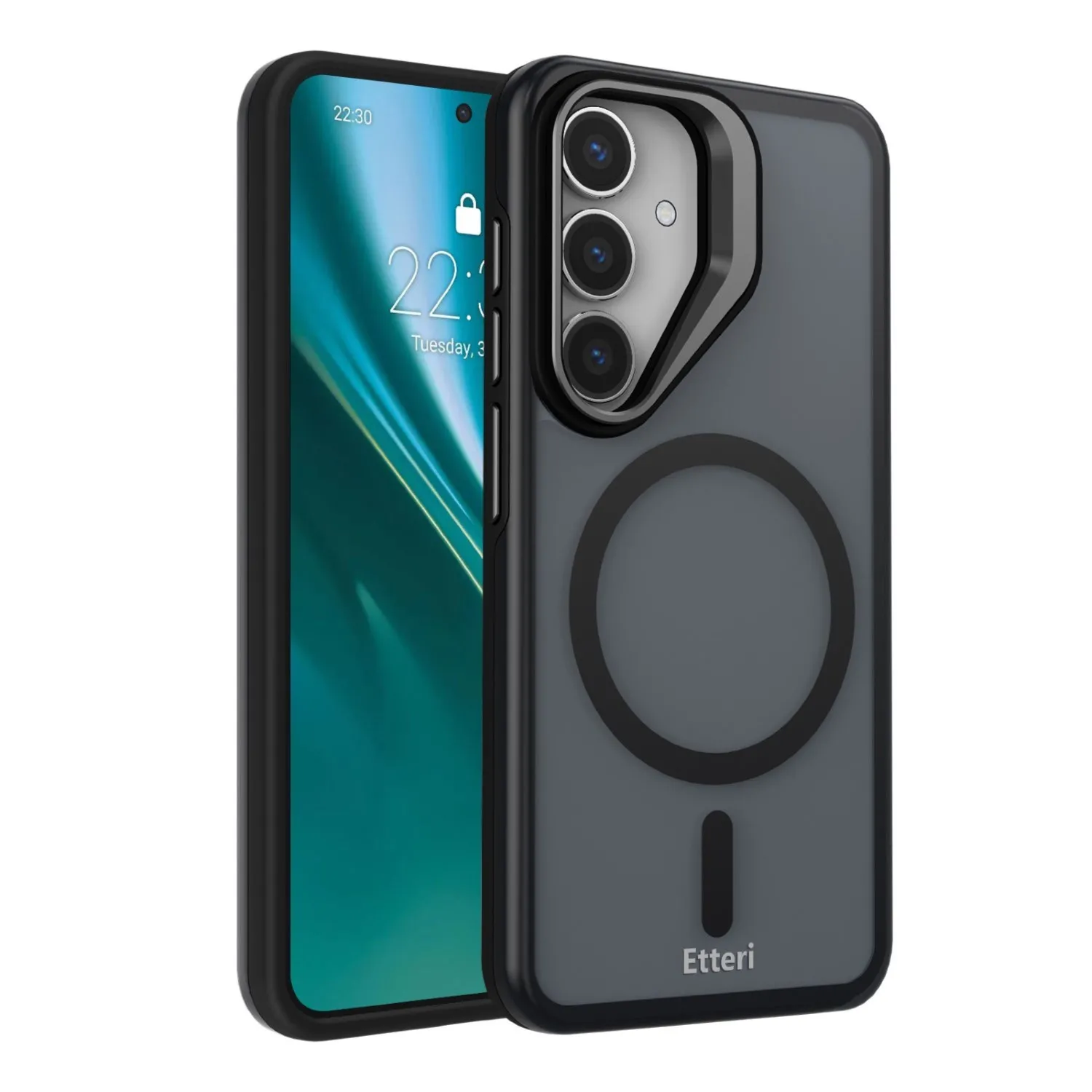 Etui Etteri Morning Fog do Galaxy S25 Czarny