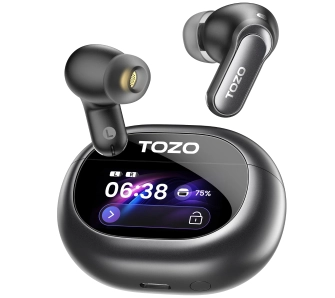 Słuchawki bezprzewodowe Tozo AeroSound6 Pro Dokanałowe Bluetooth 5.4 Czarny