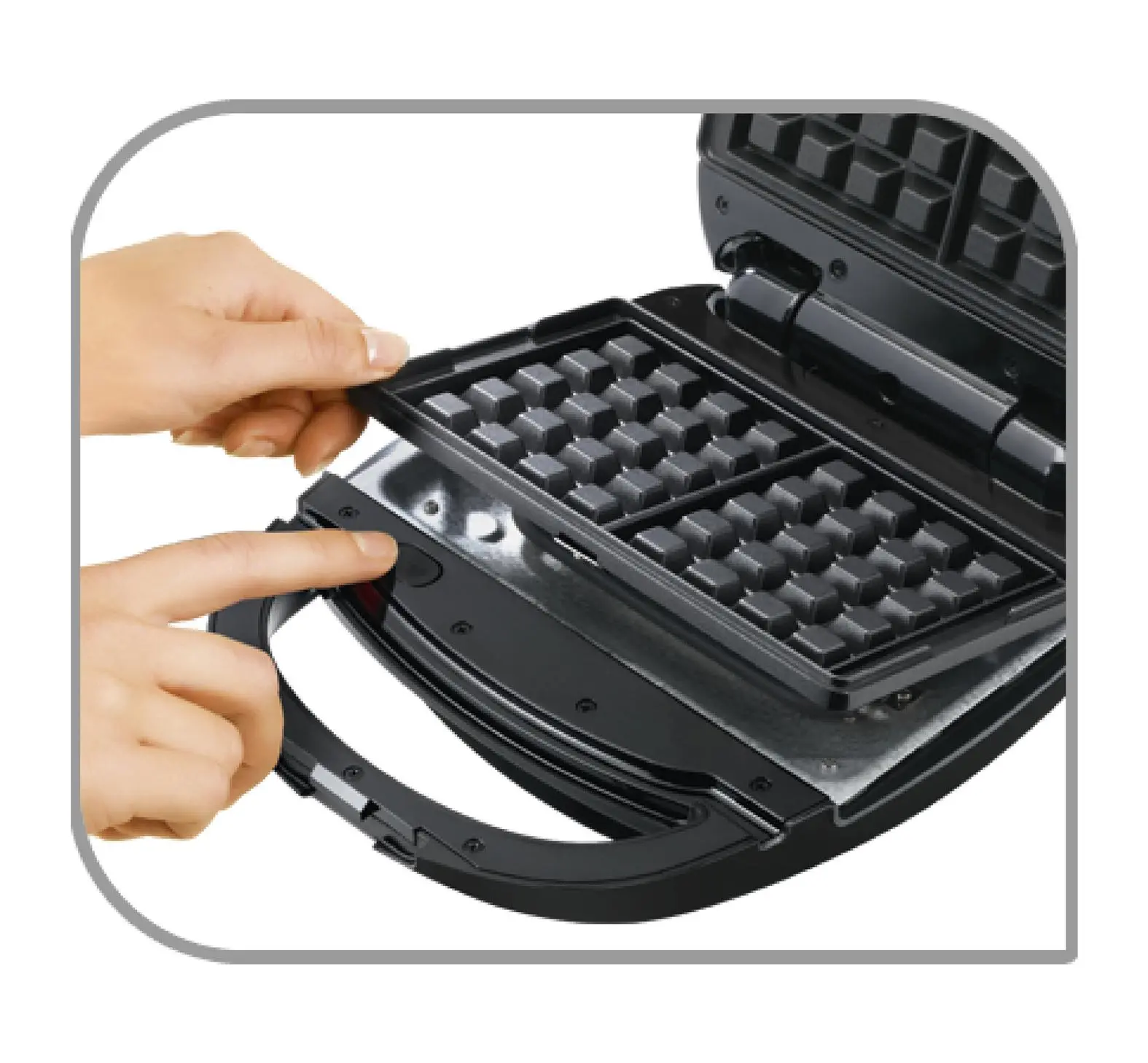 Opiekacz Tefal Snack Time 3w1 SW342D38 Trójkąty Gofry Panini 700W