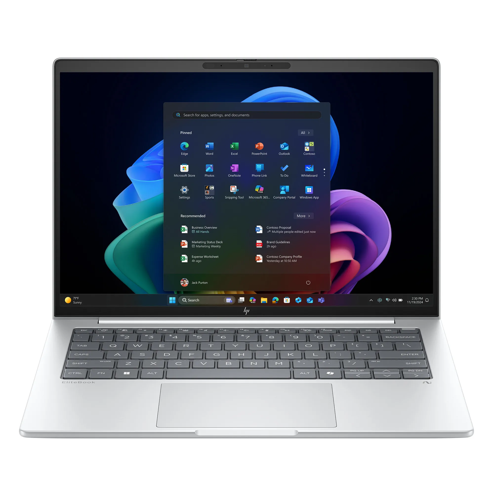 Laptop biznesowy HP EliteBook 8 G1a 14" Ryzen AI 7 Pro 350 32GB RAM 1TB Dysk SSD Win11 Pro Srebrny Funkcje AI