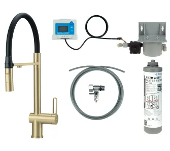 Bateria Deante Magnetic BRMFR75M Złoty Stal szlachetna