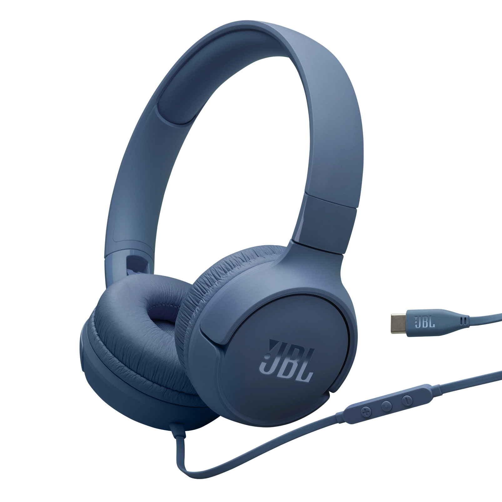 Słuchawki przewodowe JBL Tune 520C USB-C Nauszne Mikrofon Niebieski