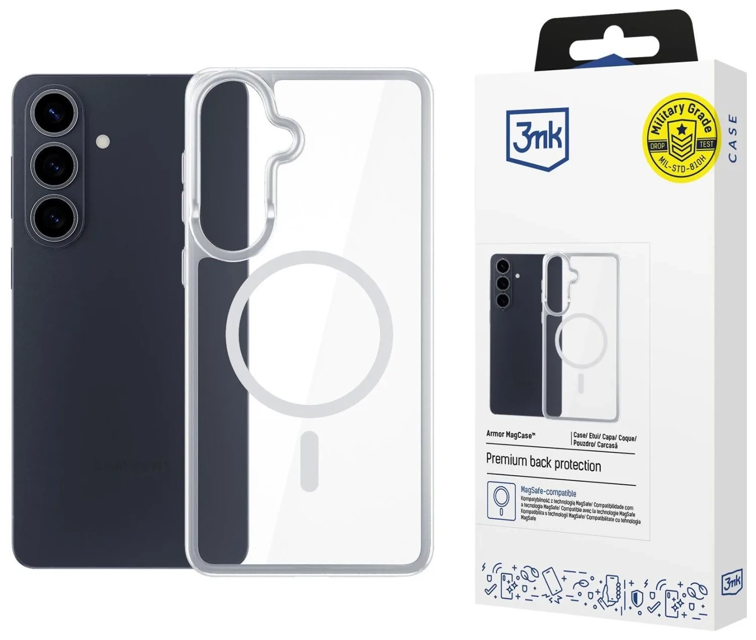 Etui 3mk Armor Magcase do Galaxy S26+ Przezroczysty