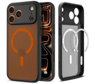 Spigen Ultra Hybrid Mag MagSafe do iPhone 17 Pro Czarno-pomarańczowy