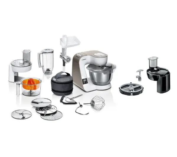 Bosch MUM5XW40 Z wbudowaną wagą Maszynką do mielenia Wyciskarką do cytrusów + MUZS4CC