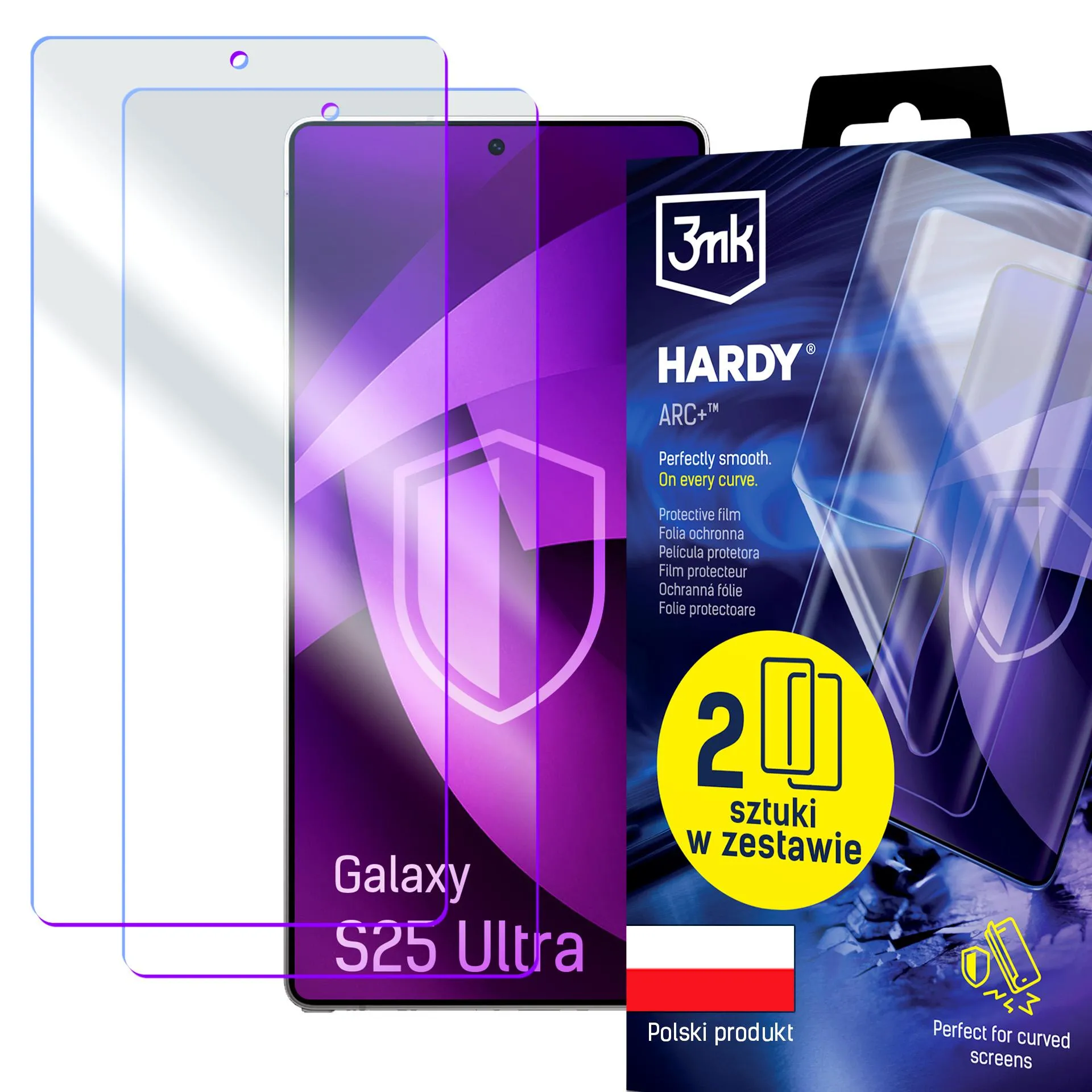 Folia ochronna 3mk Hardy ARC+ do Galaxy S25 Ultra 2 sztuki