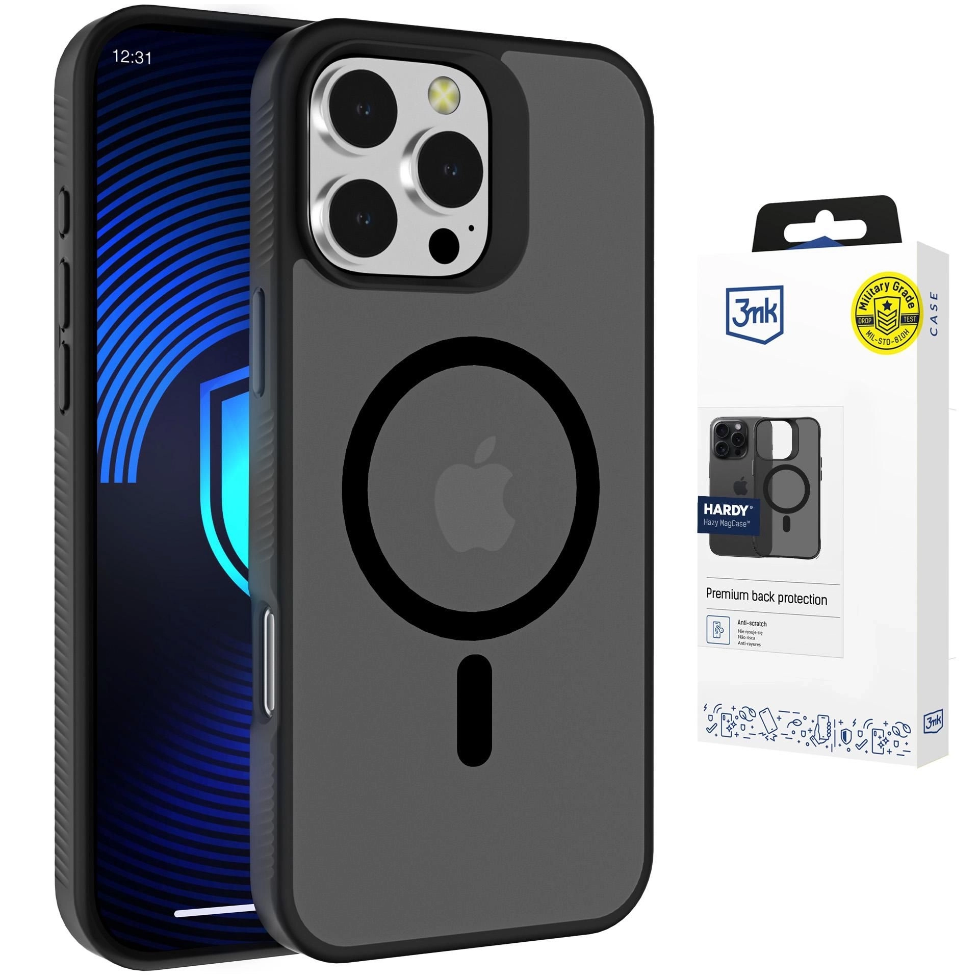 Etui 3mk Hardy Hazy MagCase do iPhone 16 Pro Max Czarny