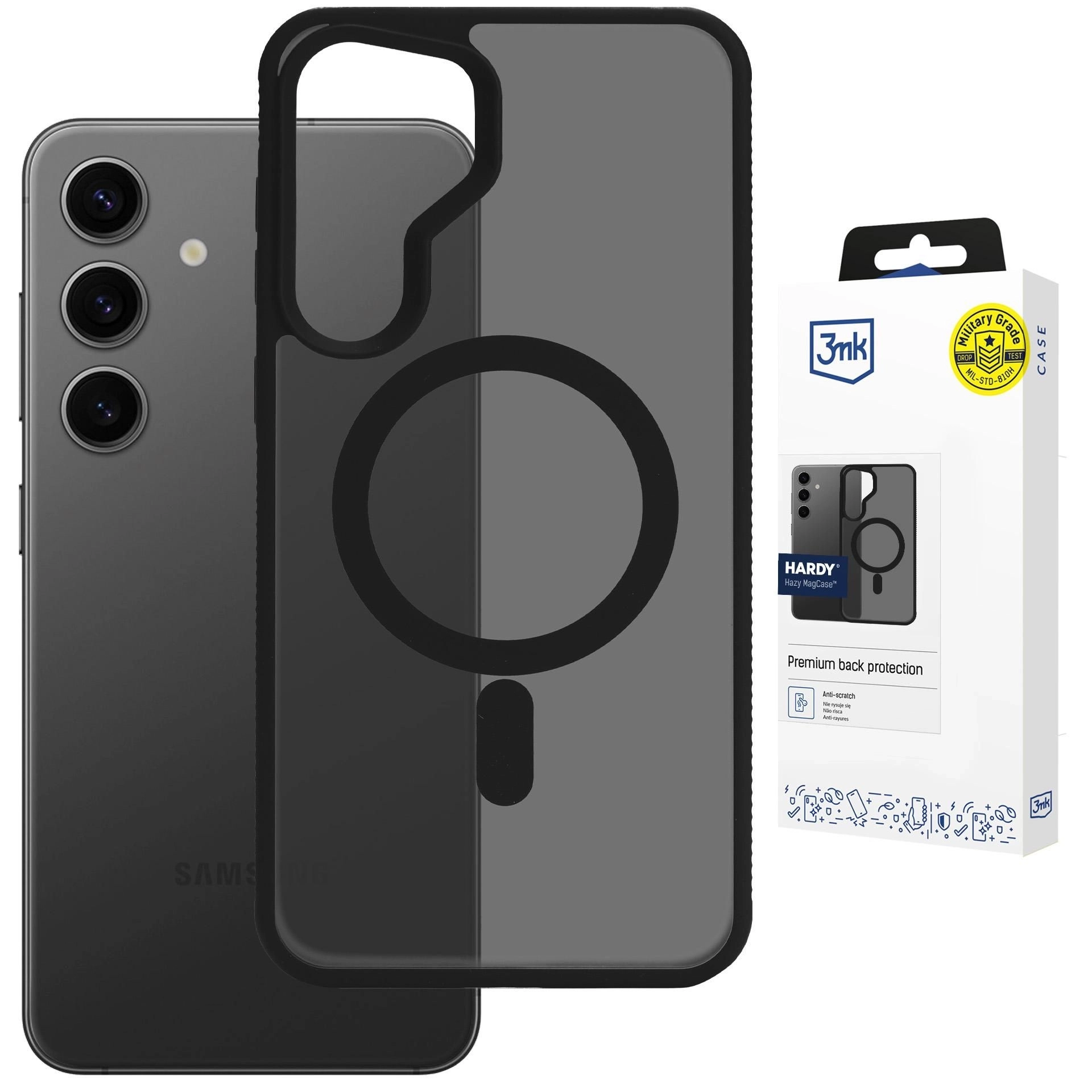 Etui 3mk Hardy Hazy MagCase do Galaxy S24+ Czarny
