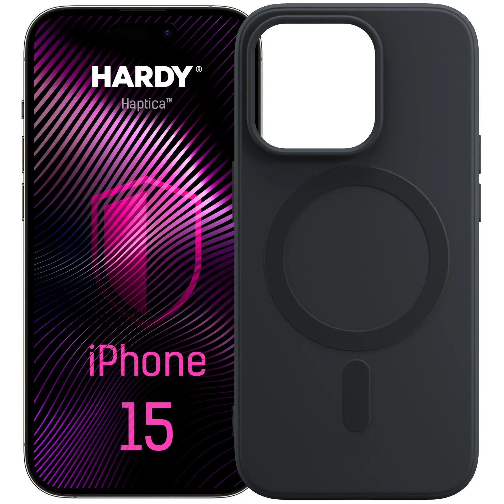 Etui 3mk Hardy Haptica MagCase do iPhone 15 Czarny