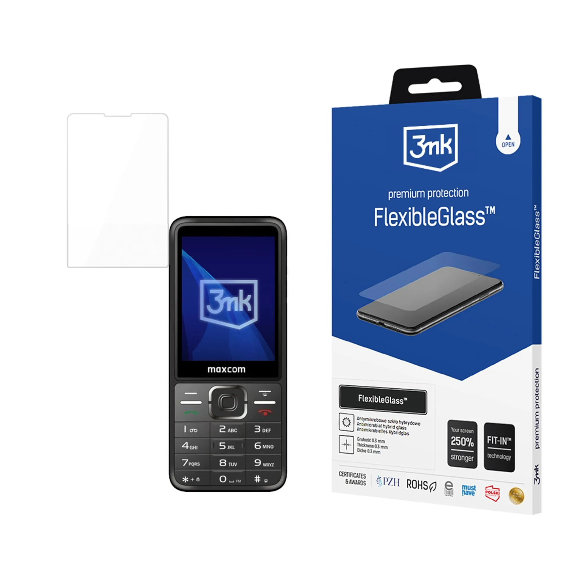 Szkło hybrydowe 3mk FlexibleGlass do Maxcom Classic MM244