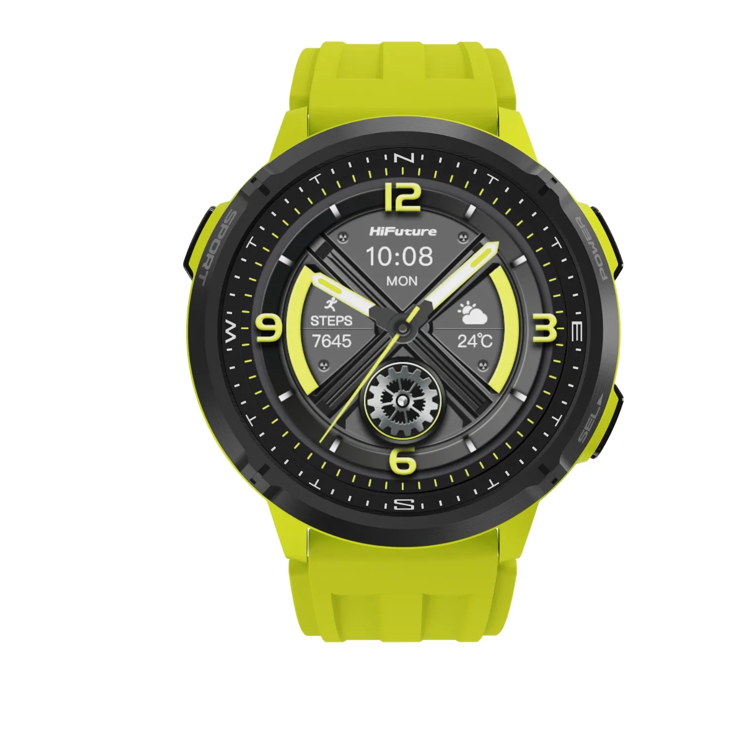 Smartwatch HiFuture MIX3 AMOLED Funkcje AI Żółty