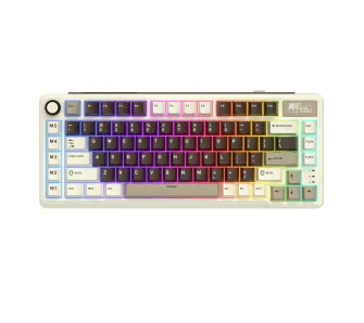 Klawiatura mechaniczna Royal Kludge RK-L75 BG MG Linear Cream Switch Beżowo-Brązowy