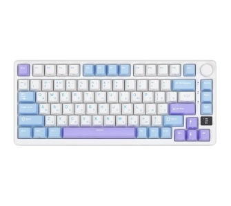 Klawiatura mechaniczna Royal Kludge RK-M75 Taro Milk Brown Switch Biało-Błękitny