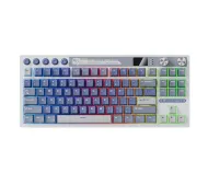 Royal Kludge RK-M87 Ocean Blue Cream Switch Biało-Niebieski
