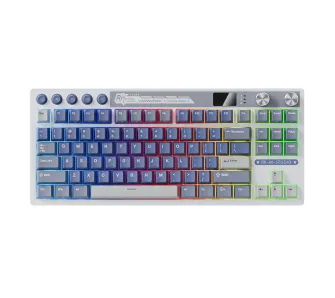 Klawiatura mechaniczna Royal Kludge RK-M87 Ocean Blue Cream Switch Biało-Niebieski
